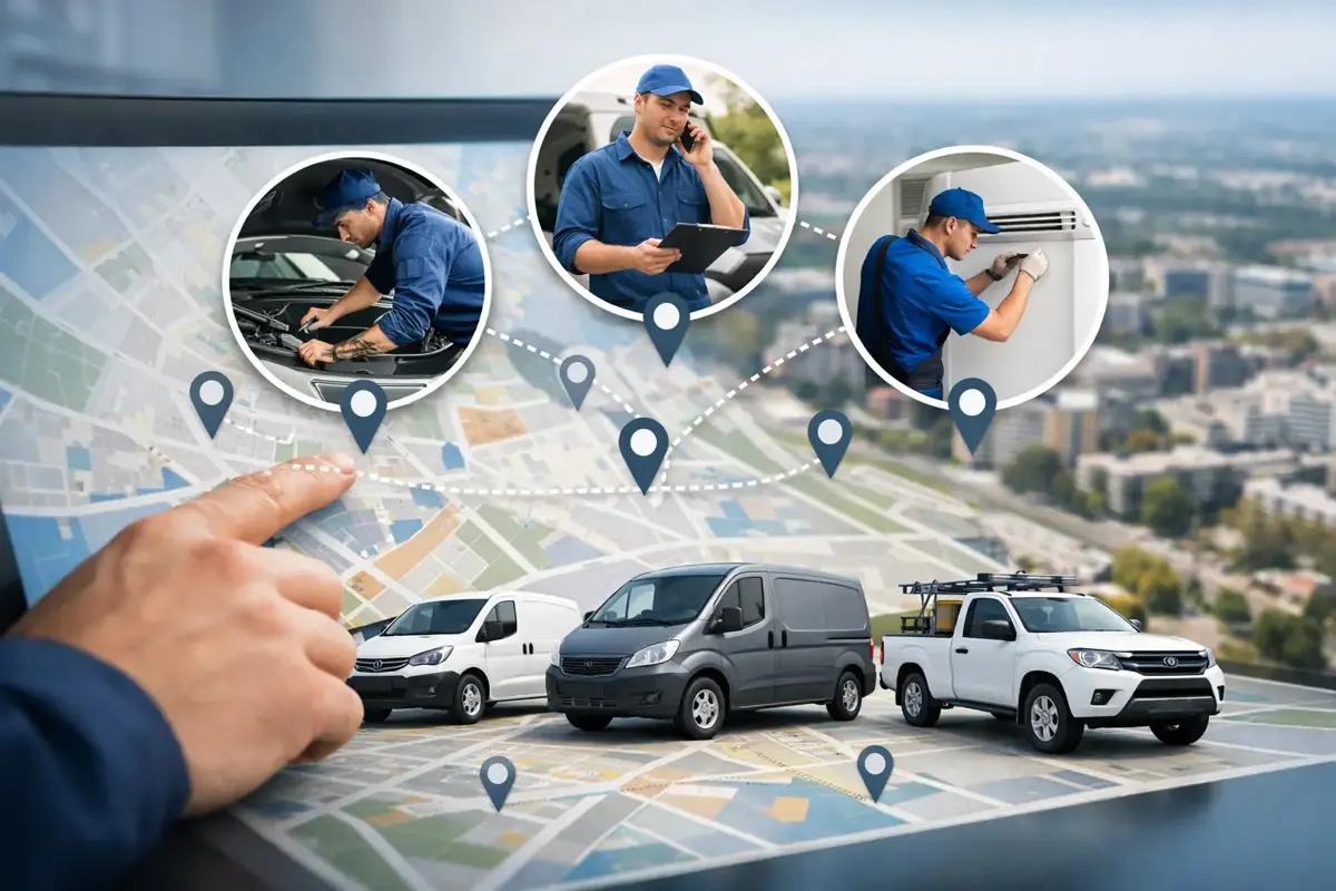 Schedule technicians by location with SpinTasker